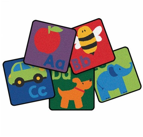 Sequential Seating Literacy Squares 12" x 12" Kit of 26