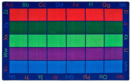 Colorful Places Seating Rug, 6' x 9' Rectangle, Primary Colors