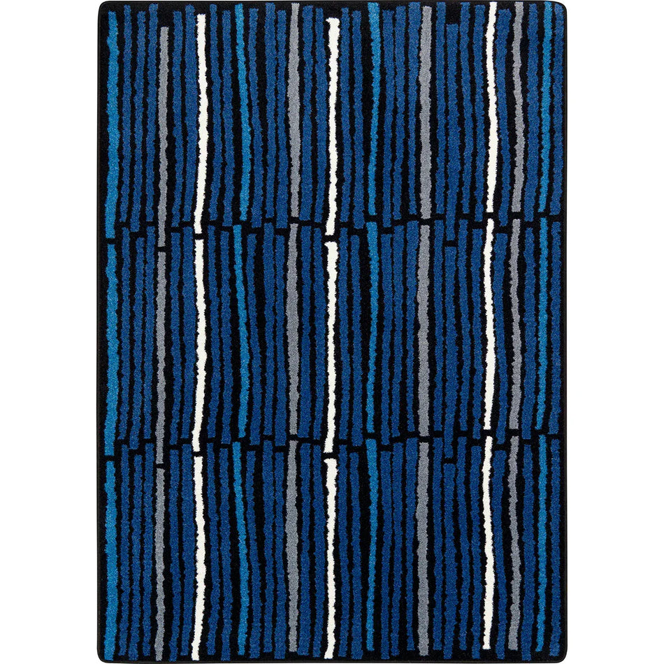 Cascade 10'9" x 13'2" area rug in color Sapphire