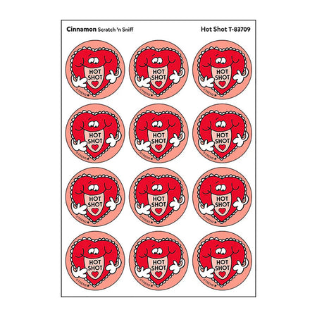 Hot Shot/Cinnamon scent Retro Scratch 'n Sniff Stinky Stickers&reg;, 24 ct.