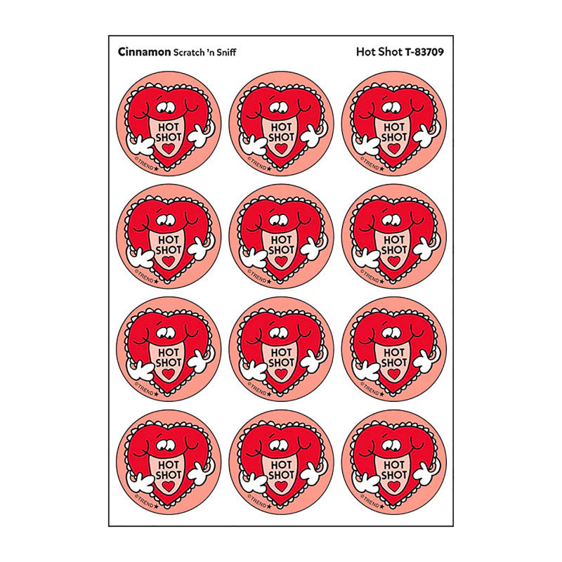 Hot Shot/Cinnamon scent Retro Scratch 'n Sniff Stinky Stickers&reg;, 24 ct.