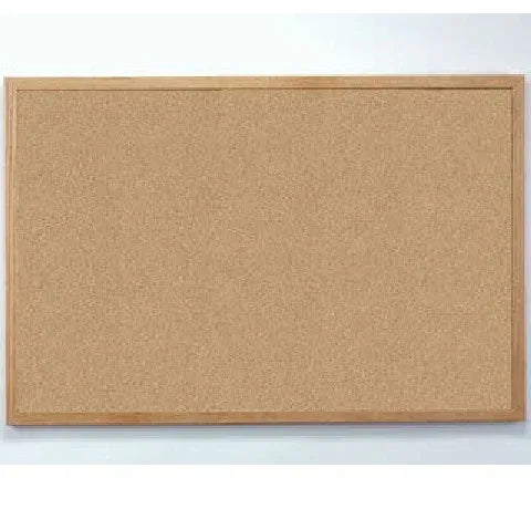 Natural Wood Frame Bulletin Board Cork 36" x 60"