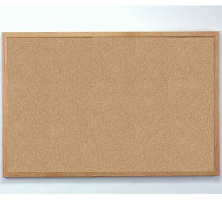 Natural Wood Frame Bulletin Board Cork 48" x 96"