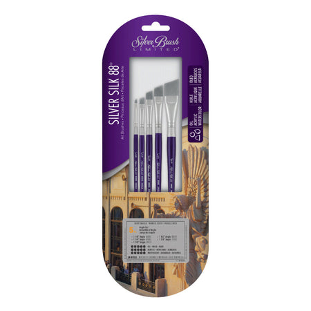 Silver Silk 88 SH 5-Piece Angle Brush Set cb30c39a3b9466c6852a63aa7b9b5877accabedc