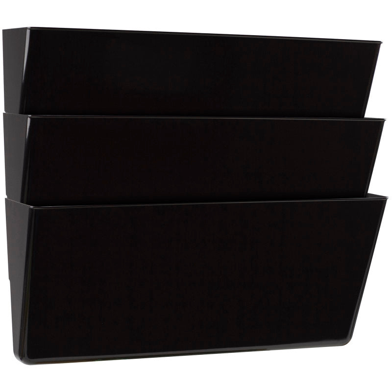 Unbreakable Wall Files, Legal, Black, Set of 3