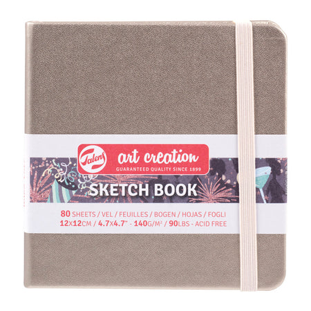 Sketchbook, 80 Sheets, 90lbs, Pink Champagne Cover, 4.7" x 4.7" cb59f0dcffa9783d95eae3c8954245cb9f5cfd75