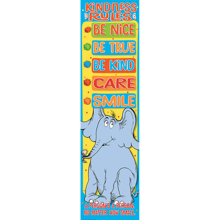 Horton Kindness - Kindness Rules Vertical Banner, 12" x 45"