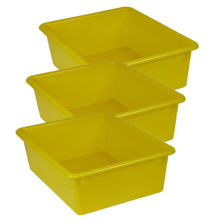 Double Stowaway&reg; Tray Only, Yellow, Pack of 3