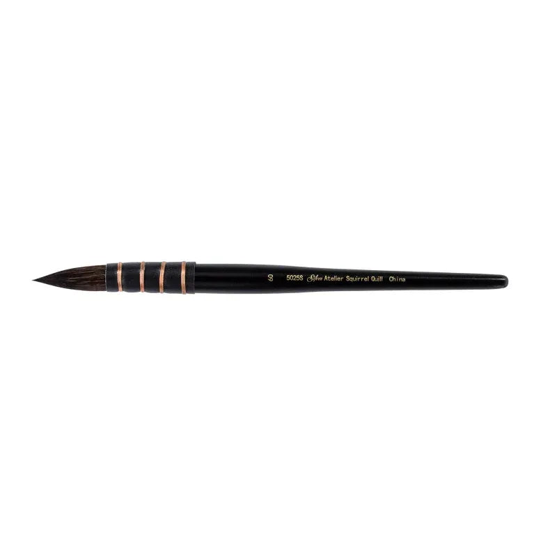 Silver Atelier&trade; Squirrel Blend Quill Brush, Short Handle, Size 60