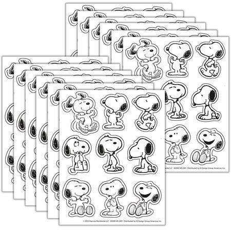 Peanuts&reg; Snoopy Giant Stickers, 36 Per Pack, 12 Packs