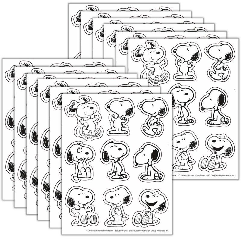 Peanuts&reg; Snoopy Giant Stickers, 36 Per Pack, 12 Packs