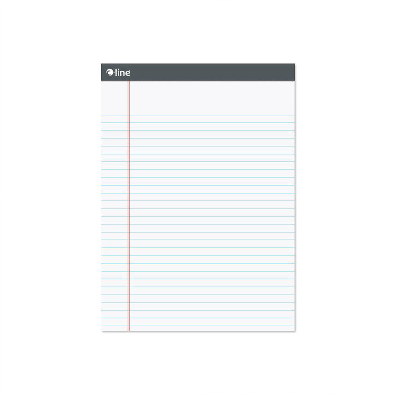 White Legal Pad, 50 Sheets, 8.5" x 11"