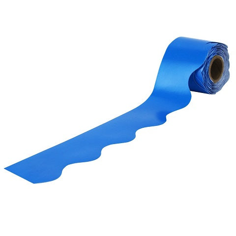 Rolled Scalloped Borders, 65 feet - Navy (Carson Dellosa 108469)