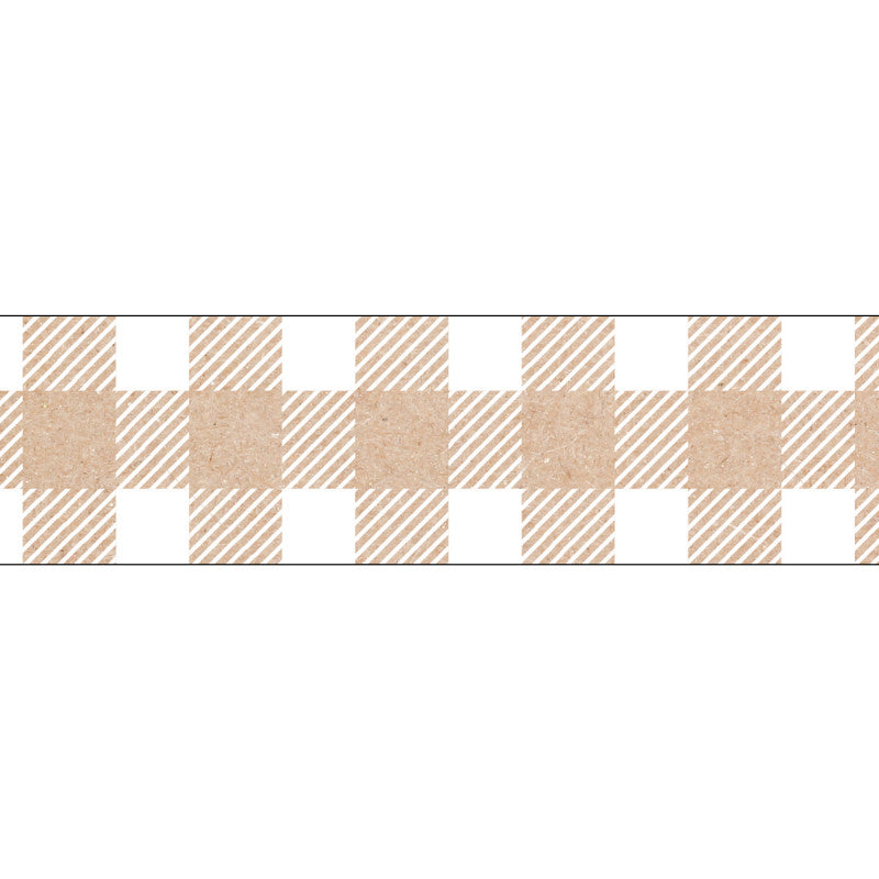 Krafty Pop Kraft Buffalo Check EZ Border, 48 Feet