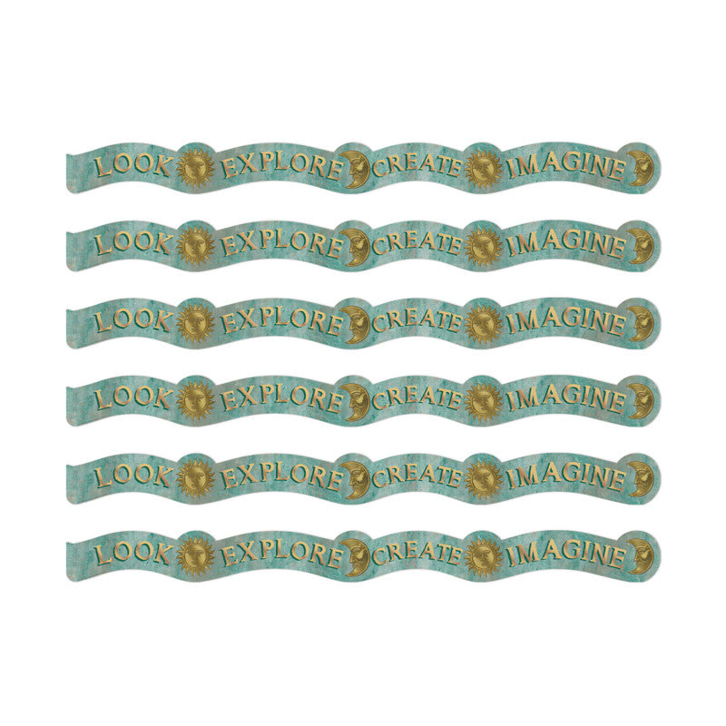 Curiosity Garden Dream Explore Create Imagine Extra Wide Deco Trim&reg;, 37 Feet Per Pack, 6 Packs