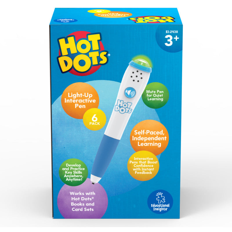 Hot Dots&reg; Light-Up Interactive Pen 6-Pack