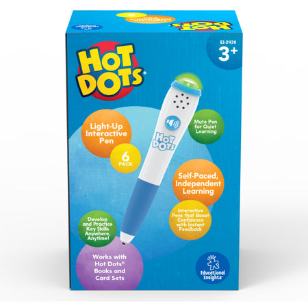 Hot Dots&reg; Light-Up Interactive Pen 6-Pack