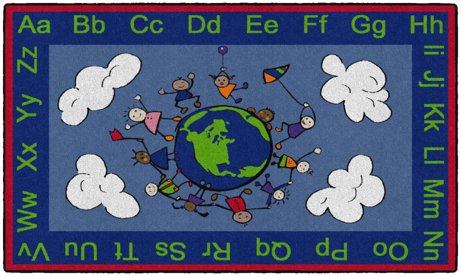 HAPPY WORLD RECTANGLE CARPETS 3' X 5'