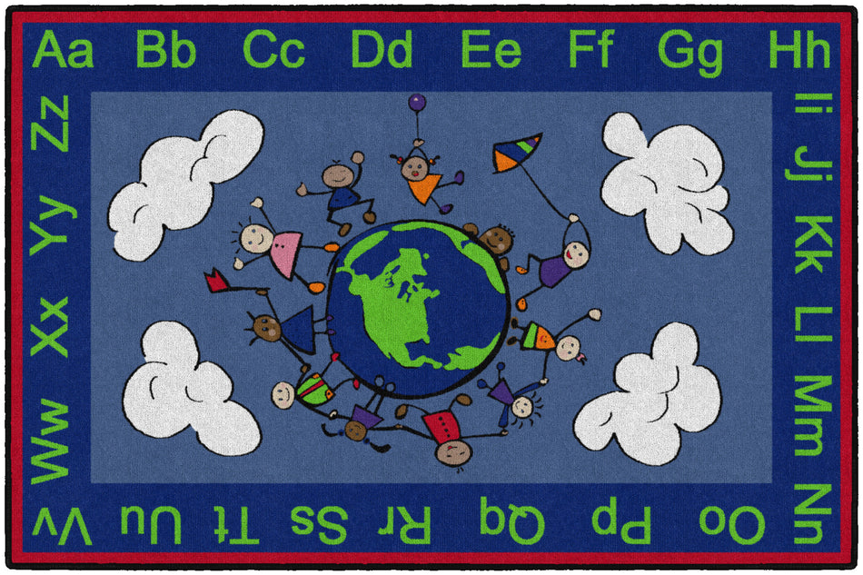 HAPPY WORLD RECTANGLE CARPETS 4' X 6'