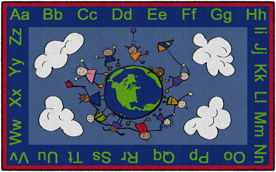 HAPPY WORLD RECTANGLE CARPETS 5' X 8'