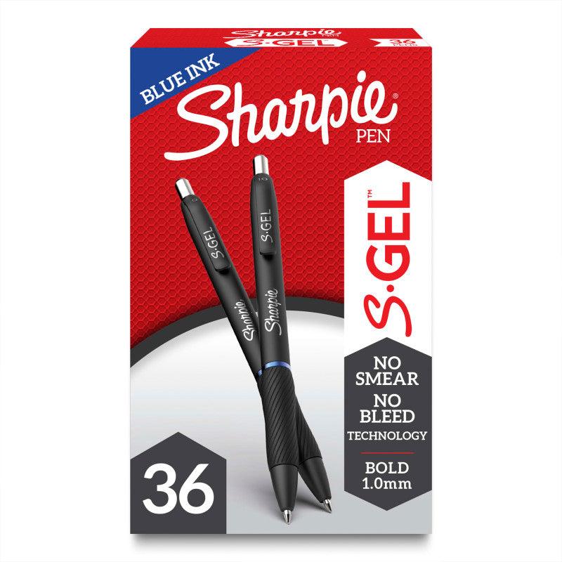 S-Gel Retractable Gel Pens, Bold 1.0 mm, Blue, 36 Count