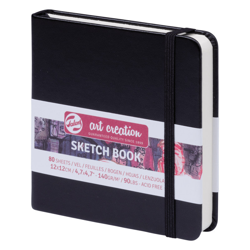 Sketchbook, 80 Sheets, 90lbs, Black Cover, 4.7" x 4.7" ce1ec43e68bd397c652db57f39dc4196326f6cbe