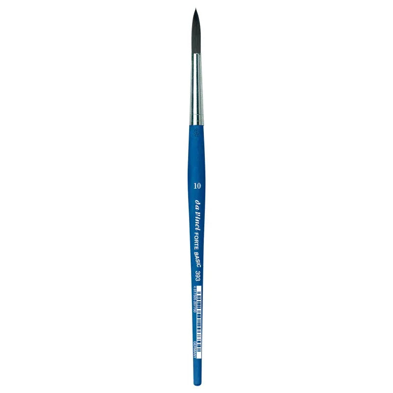 FORTE BASIC Student Brush, Synthetic, Acrylic, Round, Series 393, Size 10