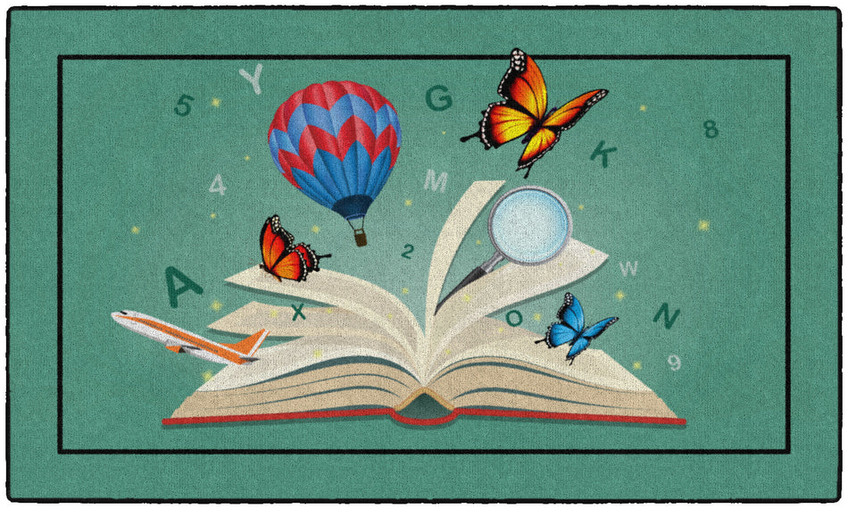 EXPLORE THROUGH READING RECTANGLE CARPETS 3' X 5'