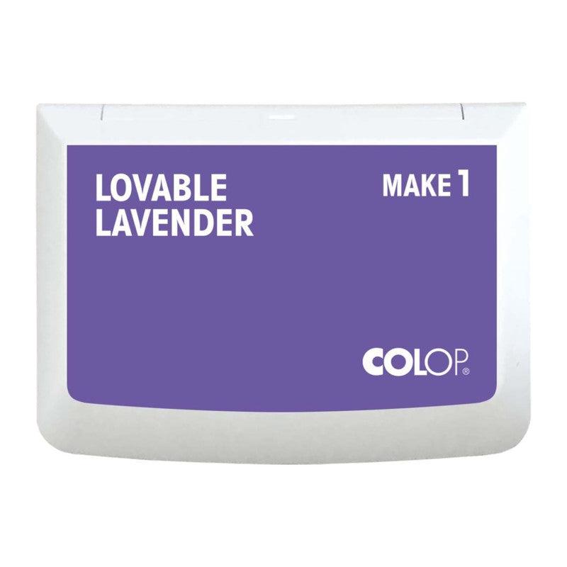 Make 1 Water-Based Acid-Free Craft Ink Stamp Pad, 3.5 x 2 Inches, Lovable Lavender