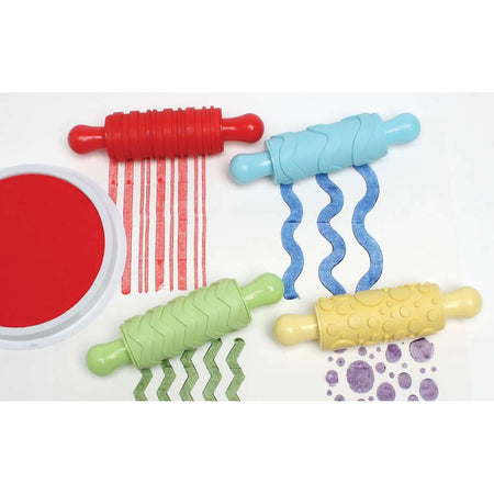 READY 2 LEARN® Paint & Clay Texture Rollers, Set of 4 (CE-6665)