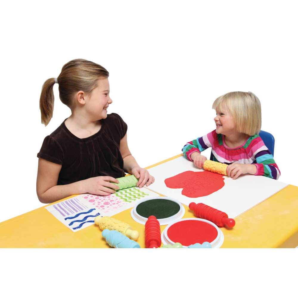 READY 2 LEARN® Paint & Clay Texture Rollers, Set of 4 (CE-6665)