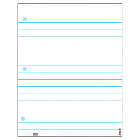 Notebook Paper Wipe-Off&reg; Chart, 22" x 28"
