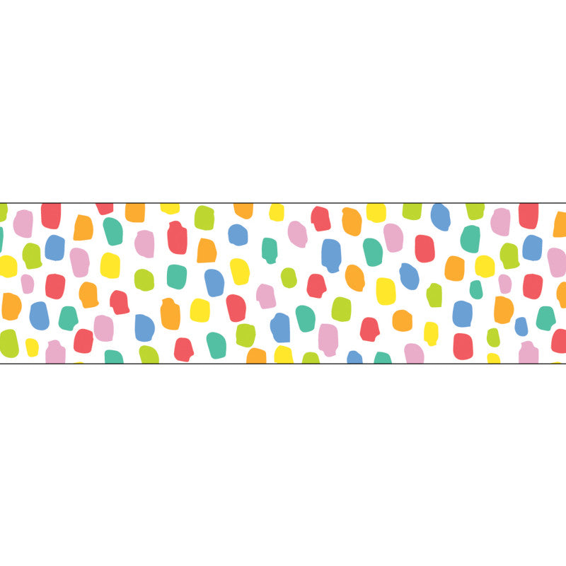 Core Decor Colorful Messy Dots EZ Border, 48 Feet