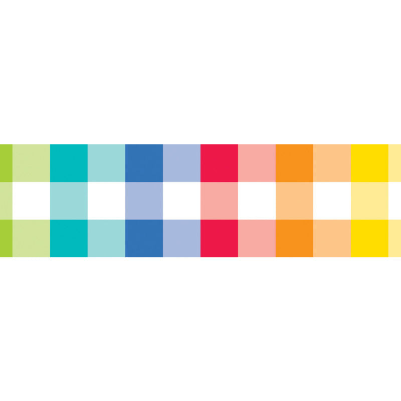 Core Decor Rainbow Buffalo Check EZ Border, 48 Feet