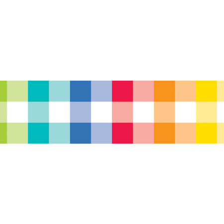 Core Decor Rainbow Buffalo Check EZ Border, 48 Feet