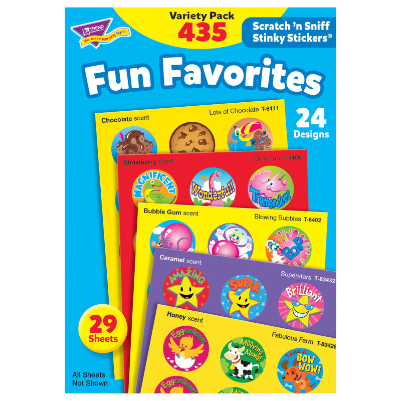 Fun Favorites Stinky Stickers&reg; Variety Pack, 435 ct