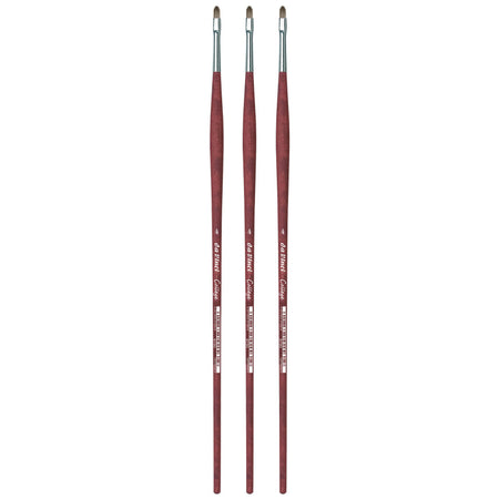 COLLEGE Student Brush, Synthetic, Acrylic & Oil, Filbert, Series 8750, Size 4, Pack of 3