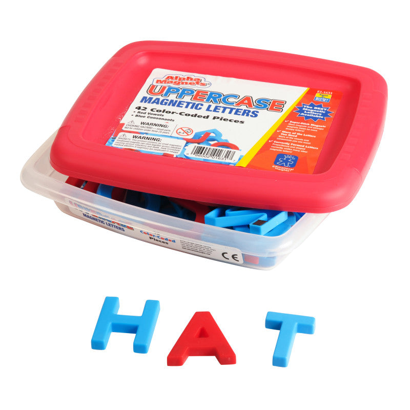 AlphaMagnets&reg;, Uppercase, Color-Coded, 42 Pieces