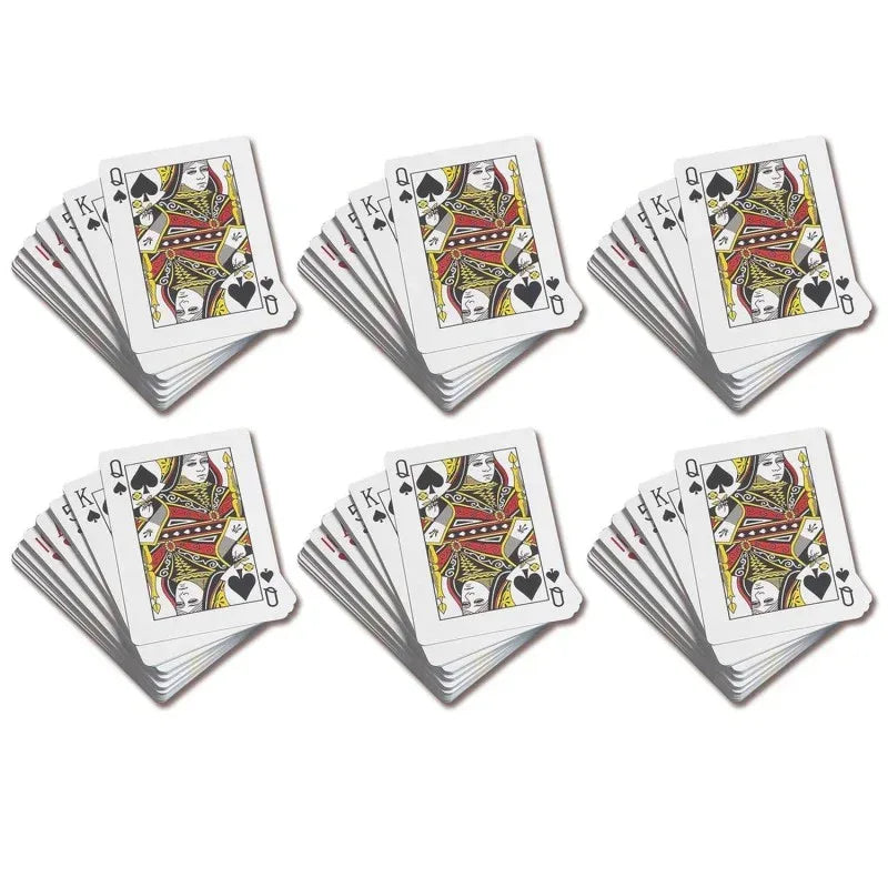 Standard Playing Cards - 52 Per Set - 6 Sets