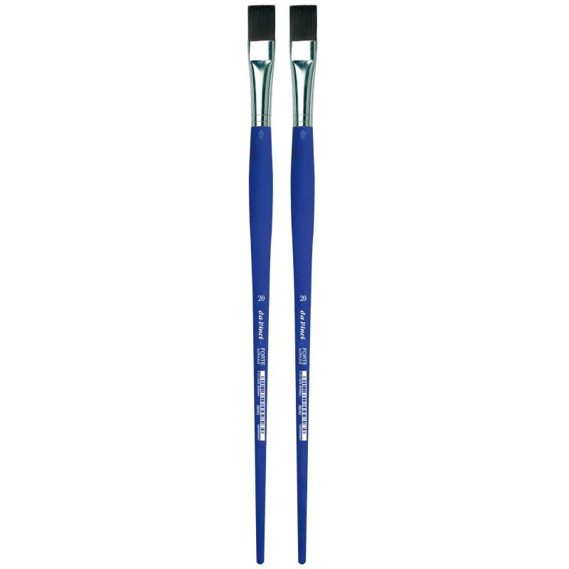 FORTE-Acrylics Student Brush, Synthetic, Acrylic & Oil, Flat, Series 8640, Size 20, Pack of 2