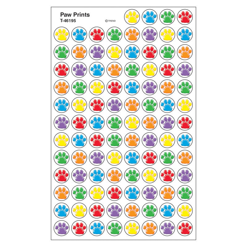 Paw Prints superSpots&reg; Stickers, 800 ct