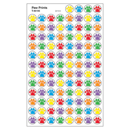 Paw Prints superSpots&reg; Stickers, 800 ct
