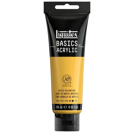 BASICS Acrylic Paint, 118 mL Tube, Naples Yellow Hue