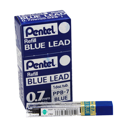 Refill Lead Blue (0.7mm) Fine, 12 Pieces Per Pack, 12 Packs