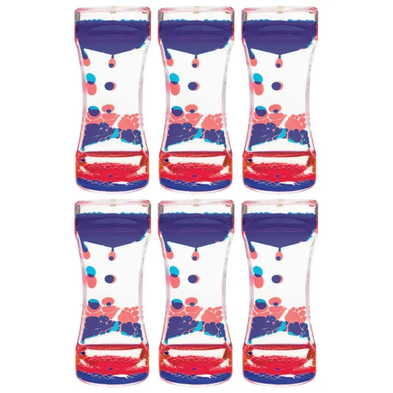 Red & Blue Liquid Motion Bubbler, Pack of 6