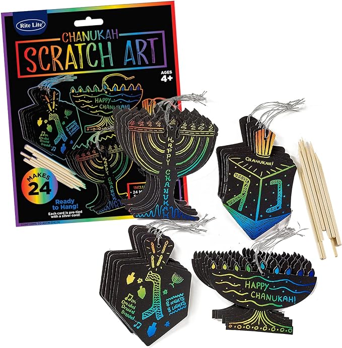 Chanukah Scratch Art