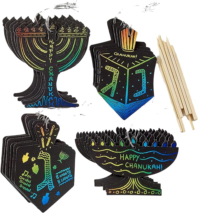 Chanukah Scratch Art