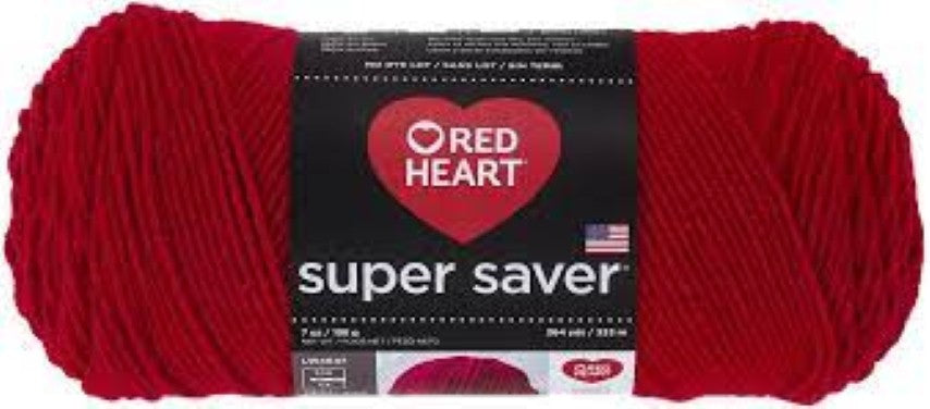 Red Heart Jumbo Super Saver Yarn - Cherry Red (065876)