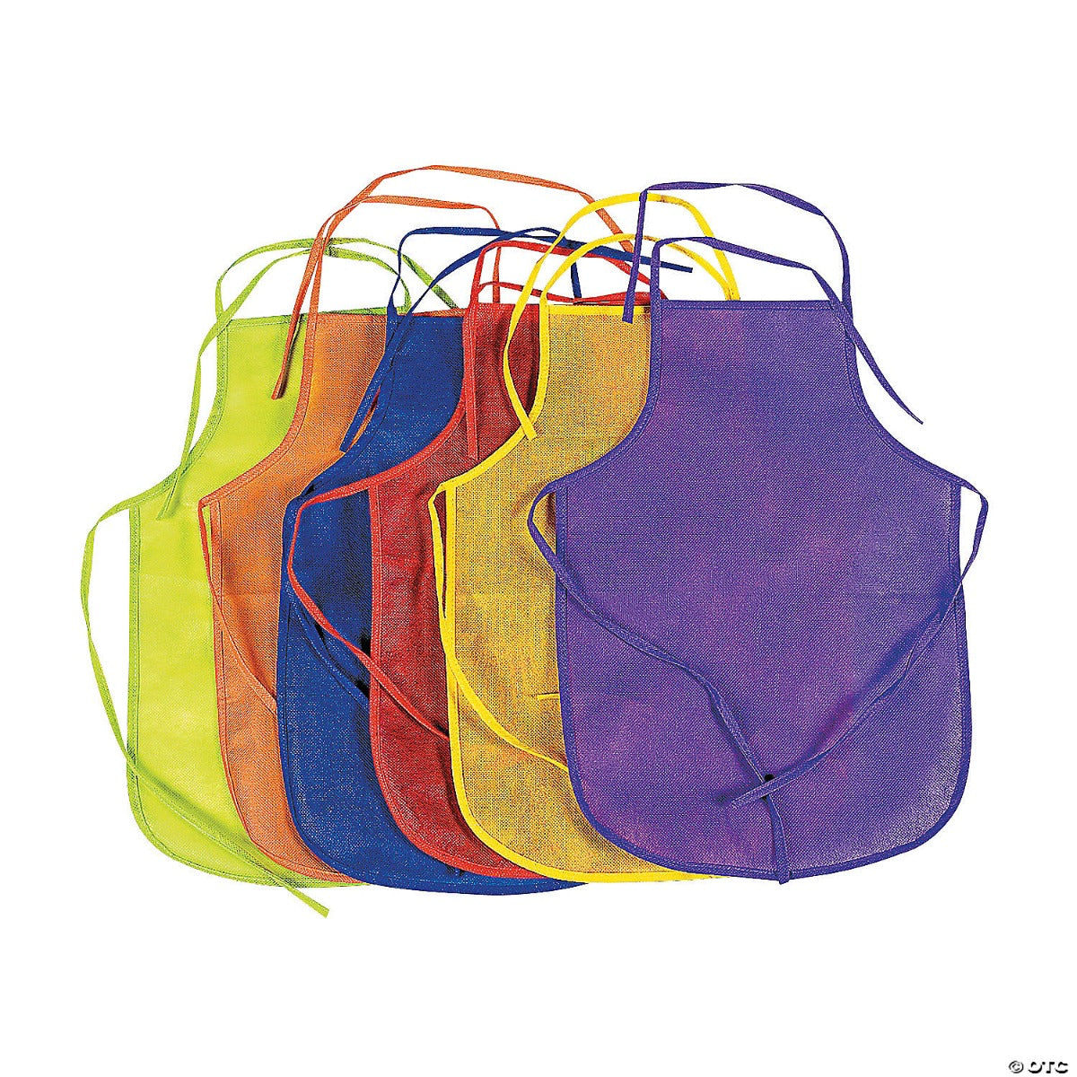 Colorful Children's Aprons - 12/pkg