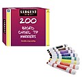 Sargent Art 200-Count Washable Chisel Tip Marker Class Pack, Best Buy Assortment, 22-1595, Multi